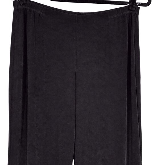 Chicos Travelers Slinky Pants Straight Leg Size 3 Regular Black XL Acetate - Picture 3 of 8